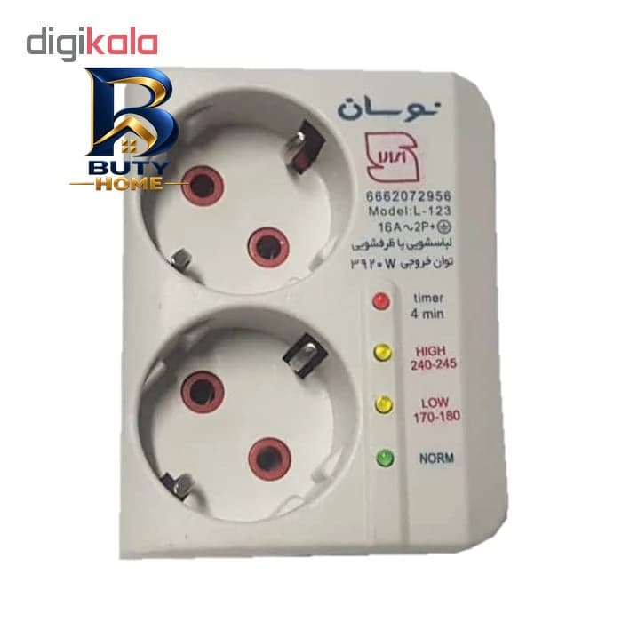 محافظ ولتاژ نوسان مدل L-۱۲۳ مناسب برای لباسشویی و ظرف شویی اصل — تصویر ۴