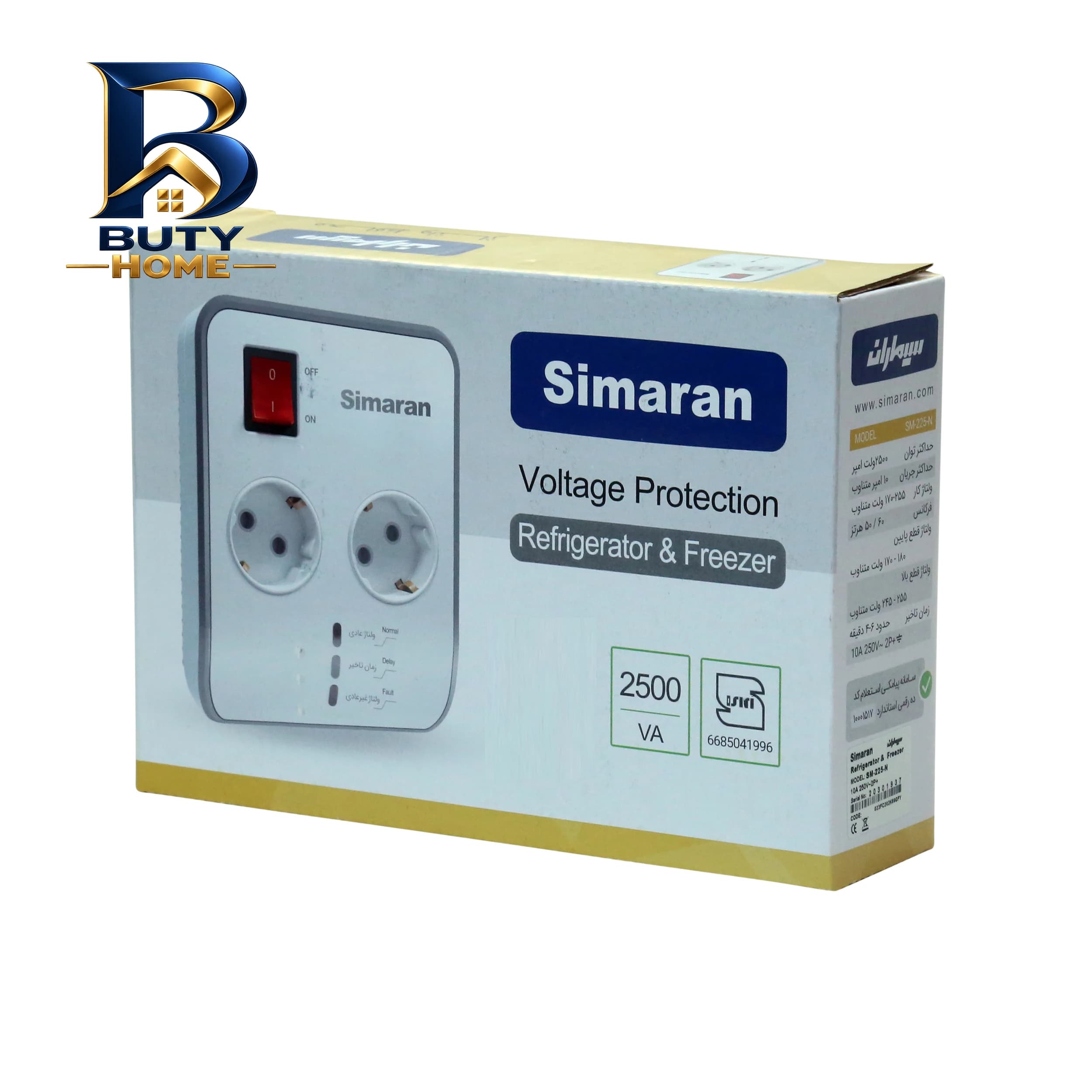 محافظ ولتاژ سیماران مدل SM-۲۲۵-N اصل