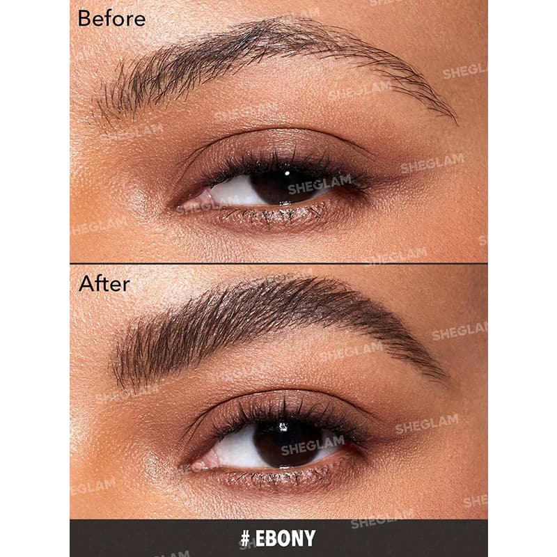 ژل حالت دهنده رنگی ابرو شیگلم رنگ EBONY وزن 4.5 گرم — تصویر ۴