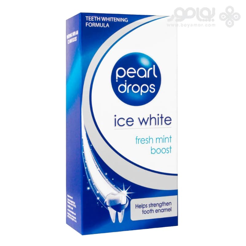 خمیر دندان سفید کننده روزانه پرل دراپس مدل ICE WHITE حجم 50 میل — تصویر ۲