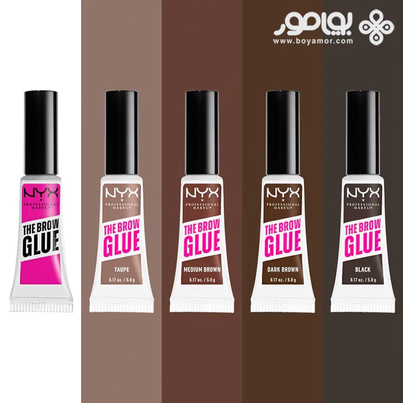 چسب ابروی نیکس مدل THE BROW GLUE رنگ مشکی وزن 5 گرم — تصویر ۶