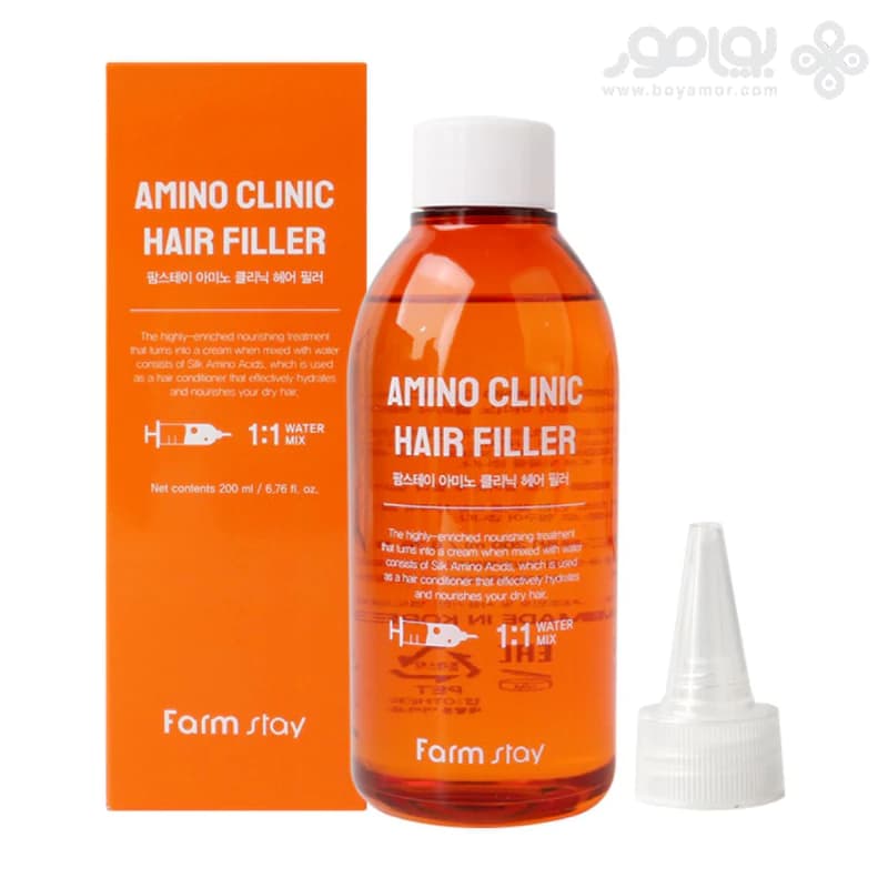 فیلر مغذی و آبرسان فارم استی مدل AMINO CLINIC حجم 200 میل — تصویر ۲