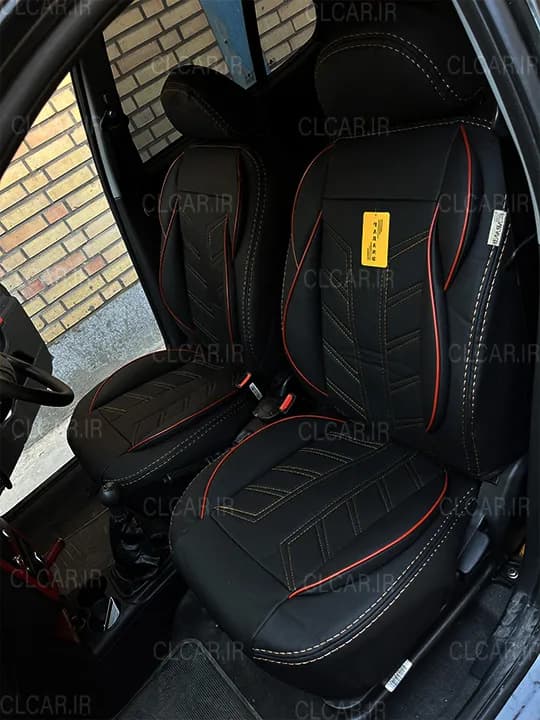 روکش صندلی طرح سیلور چرم (سفارشی) مناسب پژو 206 کد (P06-SIL) — تصویر ۴