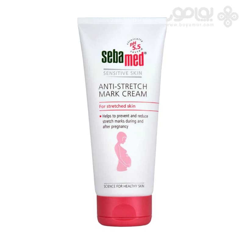 کرم ضد ترک بارداری سبامد مدل ANTI STRETCH حجم 200 میل