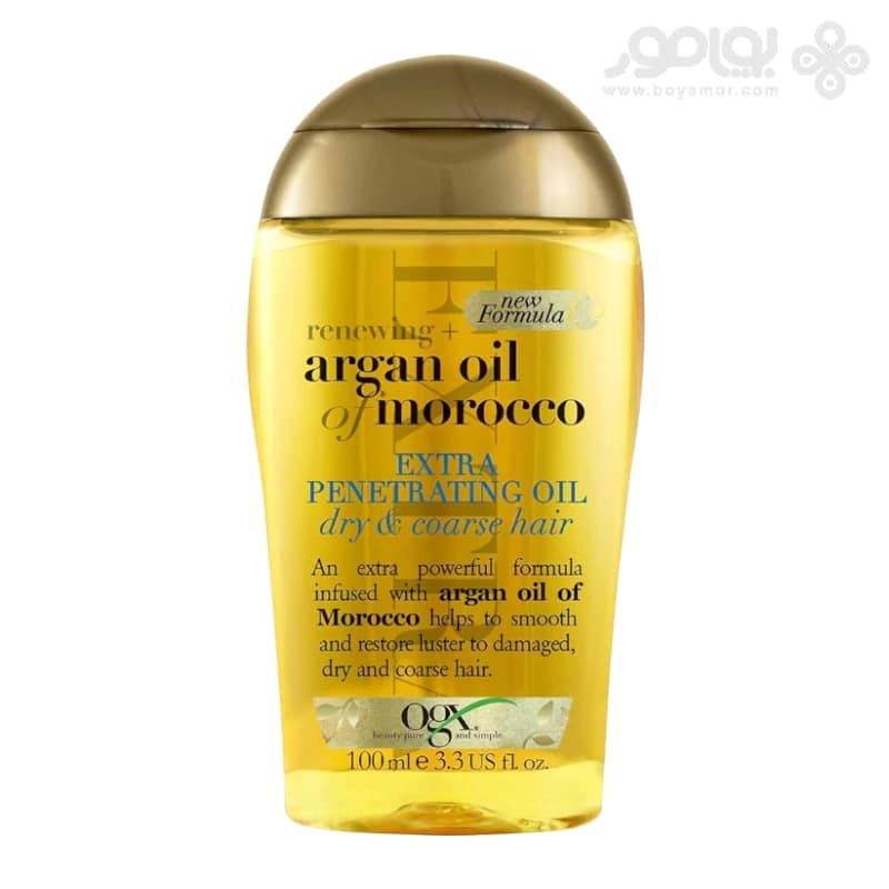 روغن آرگان او جی ایکس مدل RENEWING مناسب موهای خشک و زبر — تصویر ۲