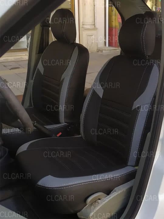 روکش صندلی طرح جنسیس وسط مخمل (سفارشی) مناسب تیبا 1 (98 به بالا) کد (TJ-GEN)