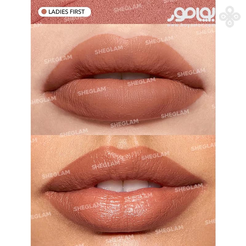 رژ لب مات شیگلم مدل COSMIC CRYSTAL MATTE رنگ LADIES FIRST — تصویر ۲