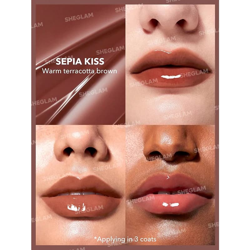 لیپ پلامپر حجم دهنده شیگلم مدل POUT PERFECT رنگ SEPIA KISS — تصویر ۲