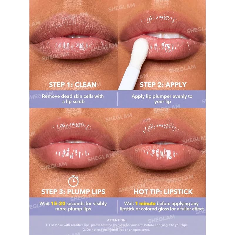 برق لب حجم دهنده شیگلم HOT GLOSS مدل THAT’S JUICY — تصویر ۴