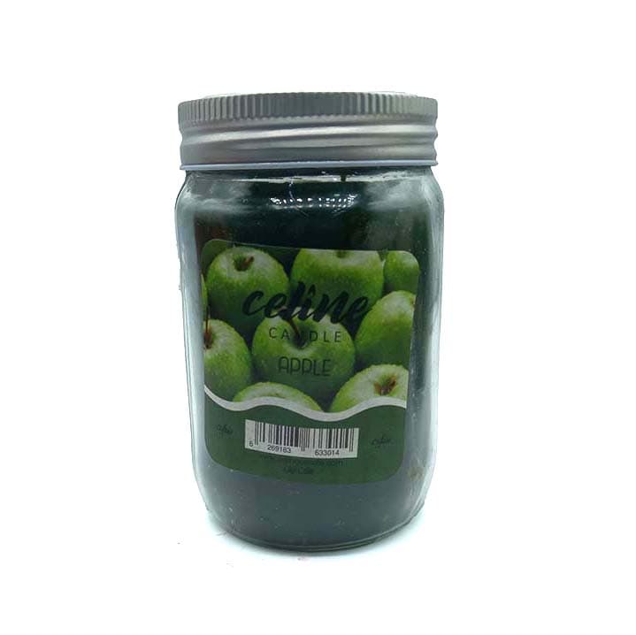شمع معطر شیشه ای درب فلزی سلین مدل سیب ( اپل ) کد 550039