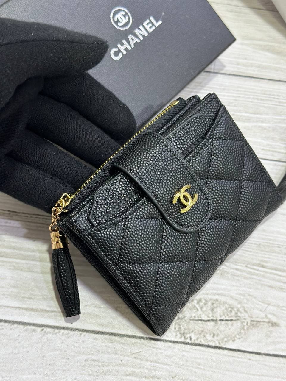 کیف پول جا کارتی برند چنل chanel فوق العاده عالی ( فول پک ) — تصویر ۳