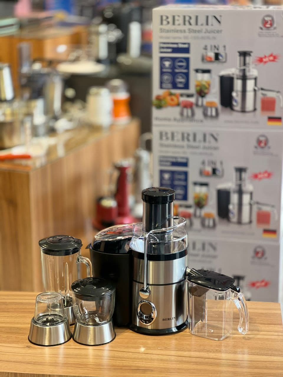 آبمیوه گیر 4 کاره مدل 1300 برلین / BERLIN BE-1300