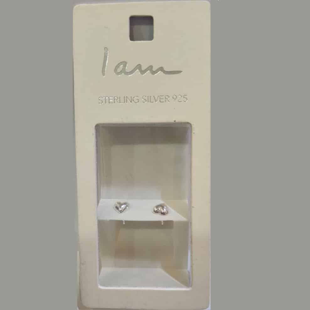 گوشواره نقره طرح قلب کوچک برند آی ام تحت لیسانس آلمان 081863 I AM — تصویر ۲