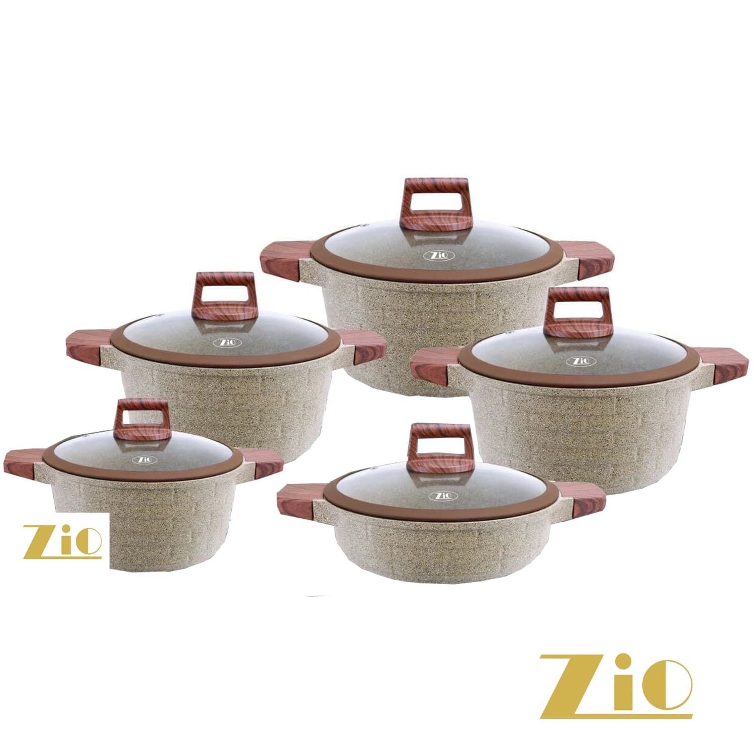 سرویس قابلمه 10 پارچه مدل z-8540 زیو / zio zcs-8540 — تصویر ۲