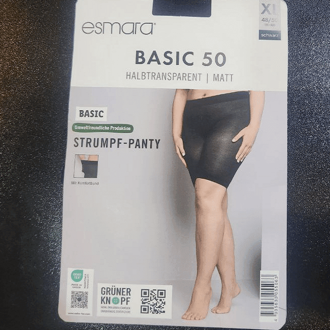 زیر دامنی و بایکر زنانه اسمارا 50 BASIC مات 442890 ESMARA رنگ مشکی — تصویر ۲