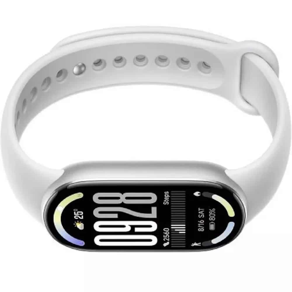 مچ بند هوشمند شیائومی مدل Xiaomi Smart Band 10 رنگ نقره‌ای با بند سیلیکونی — تصویر ۲