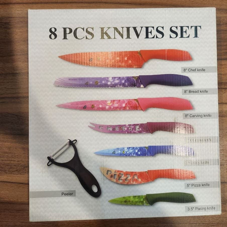 سرویس چاقوی آشپزخانه 8 پارچه 8685 Osbro Kitchen knife — تصویر ۳