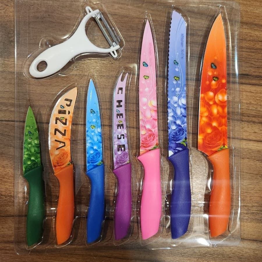 سرویس چاقوی آشپزخانه 8 پارچه 8685 Osbro Kitchen knife — تصویر ۲