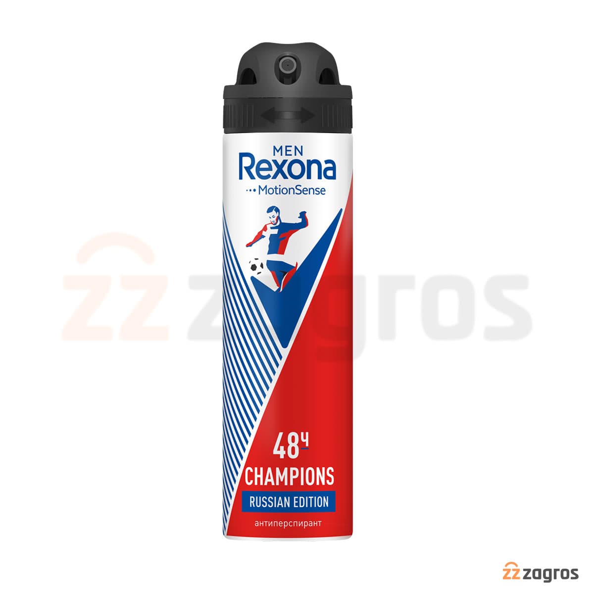 اسپری دئودورانت رکسونا Rexona مردانه 72 ساعته مدل Champions حجم 150 میل — تصویر ۲