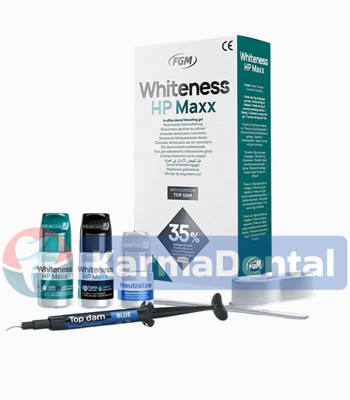 کیت بلیچینگ افیس سه بیمار سرنگی اف جی ام – 35% FGM Whiteness Hp maxx