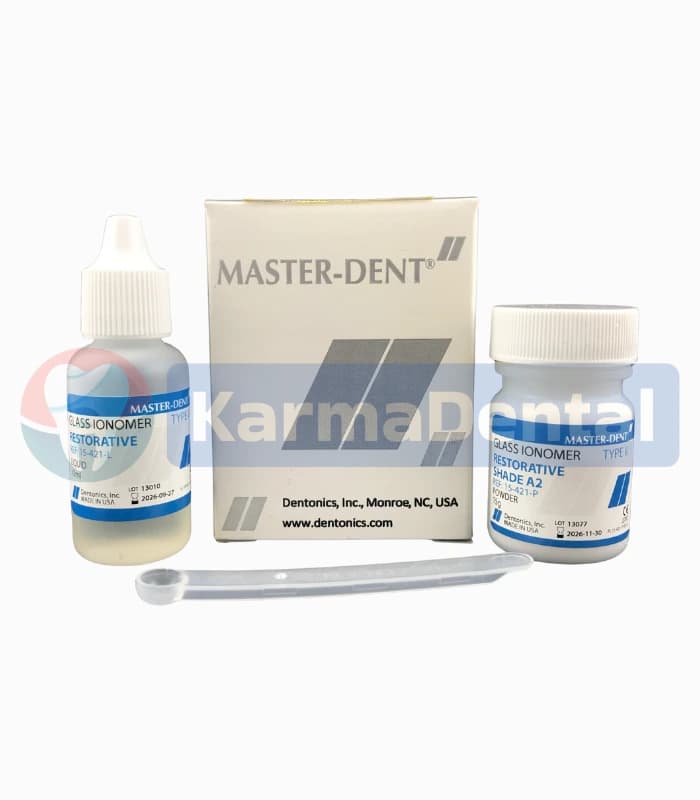گلاس آینومر ترمیمی سلف کیور مستردنت – Masterdent Glass Ionomer Filling Type 2 — تصویر ۲