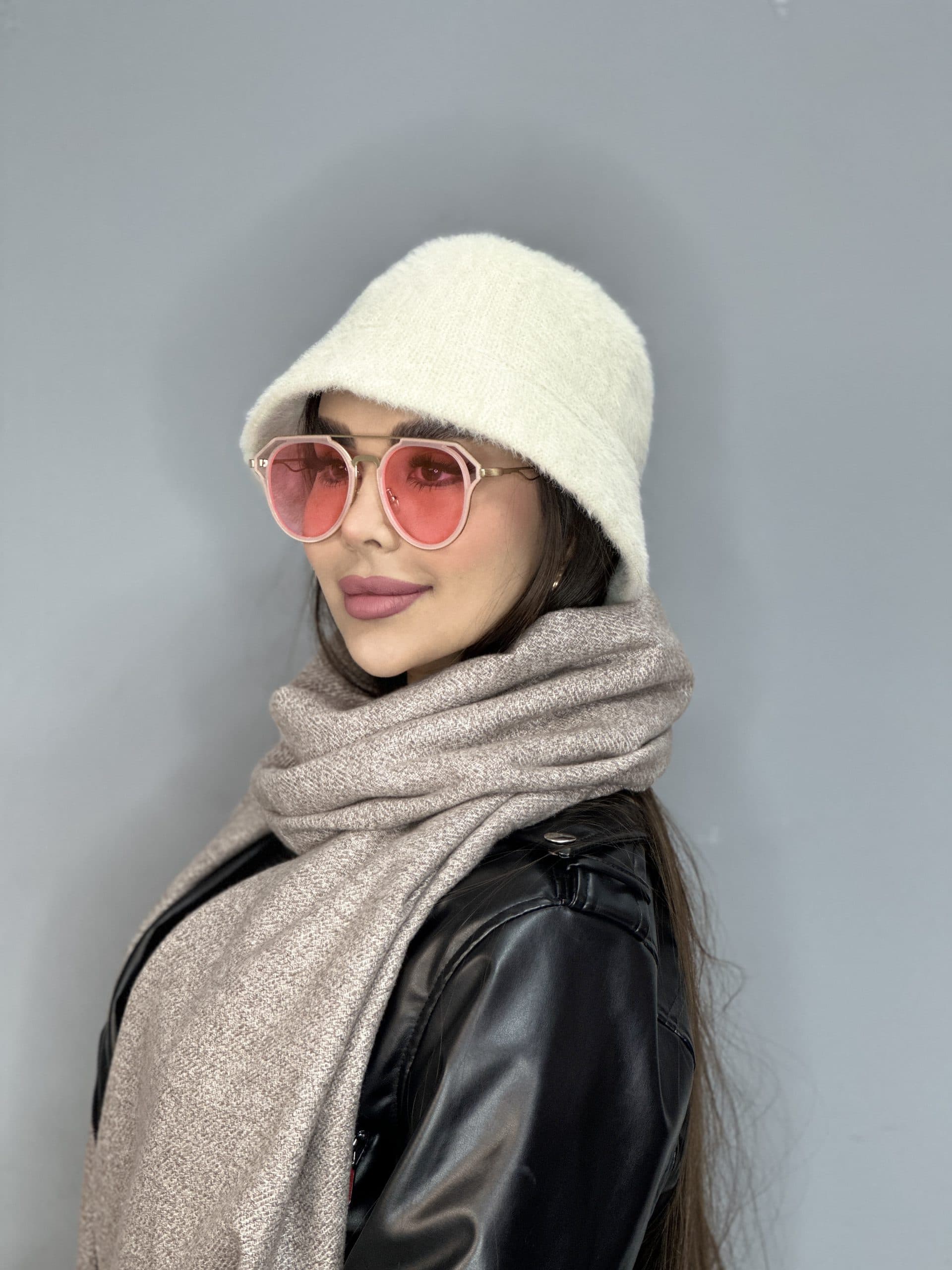 عینک آفتابی اورجینال Gucci گوچي زنانه صورتي يخي ترند یووی ۴۰۰ — تصویر ۲