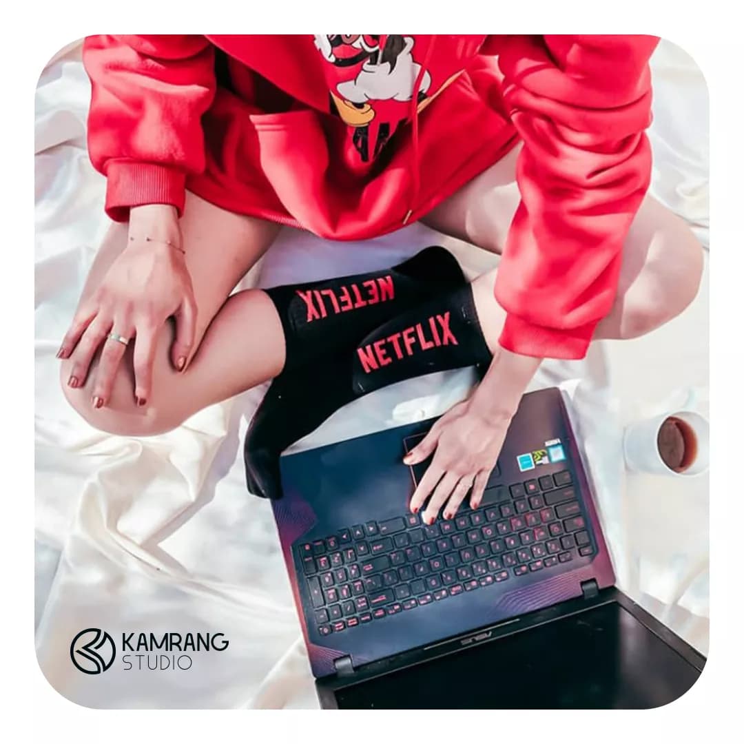 جوراب طرح نتفلیکس NETFLIX