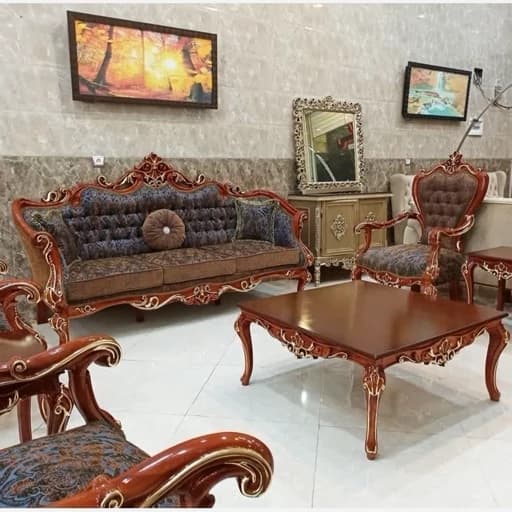 مبل کلاسیک ماهور 7 نفره ارسال بصورت مبلمان فرنا مدل 1133218