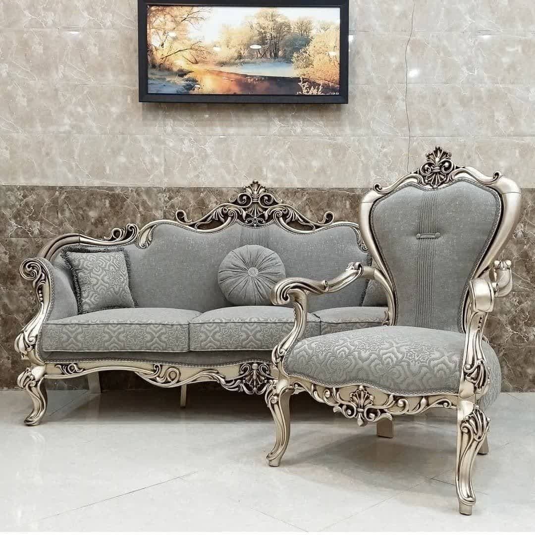 مبل کلاسیک ماهور 7 نفره ارسال بصورت مبلمان فرنا مدل 1133218 — تصویر ۲