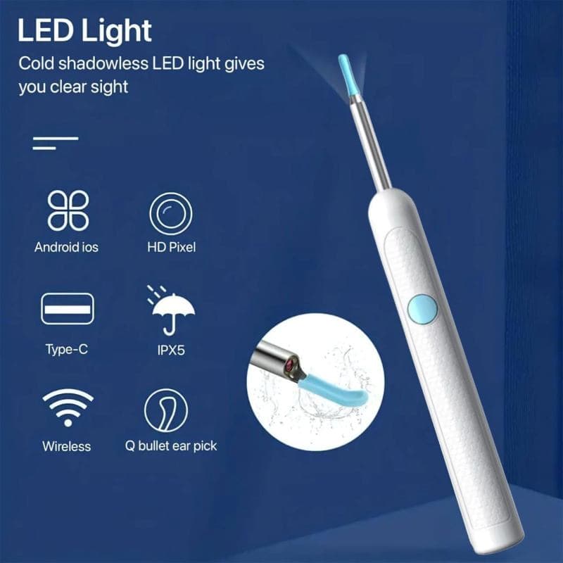 کیت ابزار پاک کننده جرم گوش Earsight Plus R37R با دوربین تمیز کننده گوش، — تصویر ۳