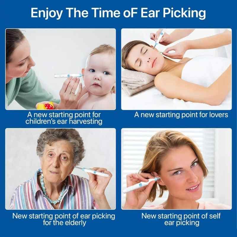 کیت ابزار پاک کننده جرم گوش Earsight Plus R37R با دوربین تمیز کننده گوش، — تصویر ۷