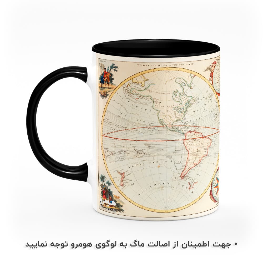 ماگ طرح نقشه جهان مدل MG7966 — تصویر ۳