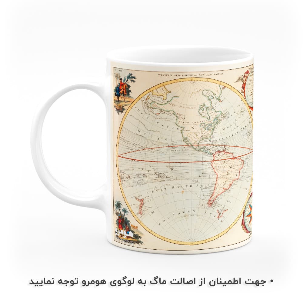 ماگ طرح نقشه جهان مدل MG7966 — تصویر ۲