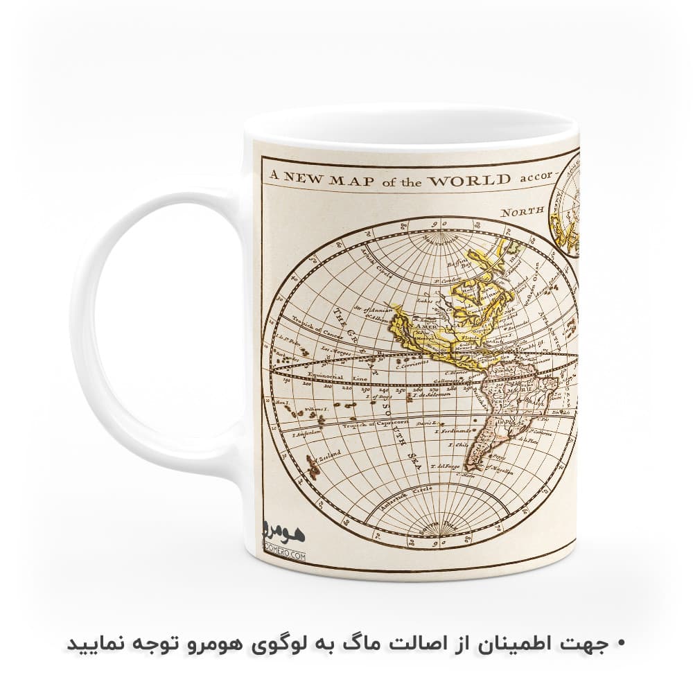 ماگ طرح نقشه جهان مدل MG7965 — تصویر ۲