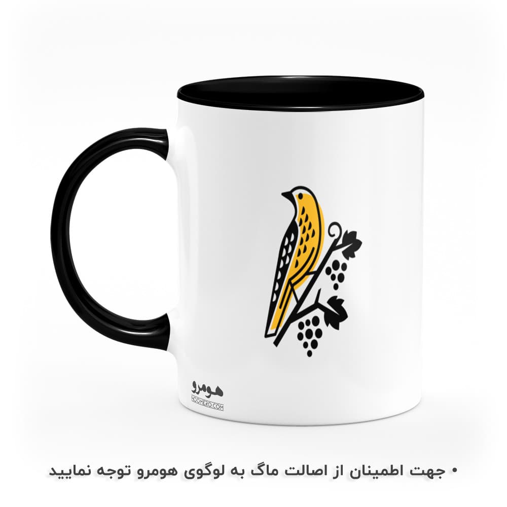 ماگ طرح گل و برگ مدل MG8879 — تصویر ۳