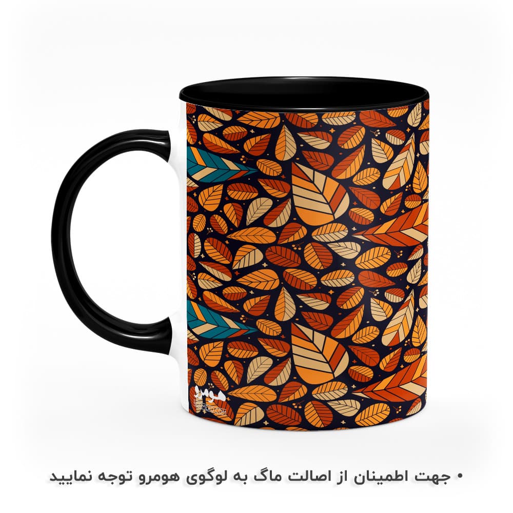 ماگ طرح گل و برگ مدل MG8836 — تصویر ۳