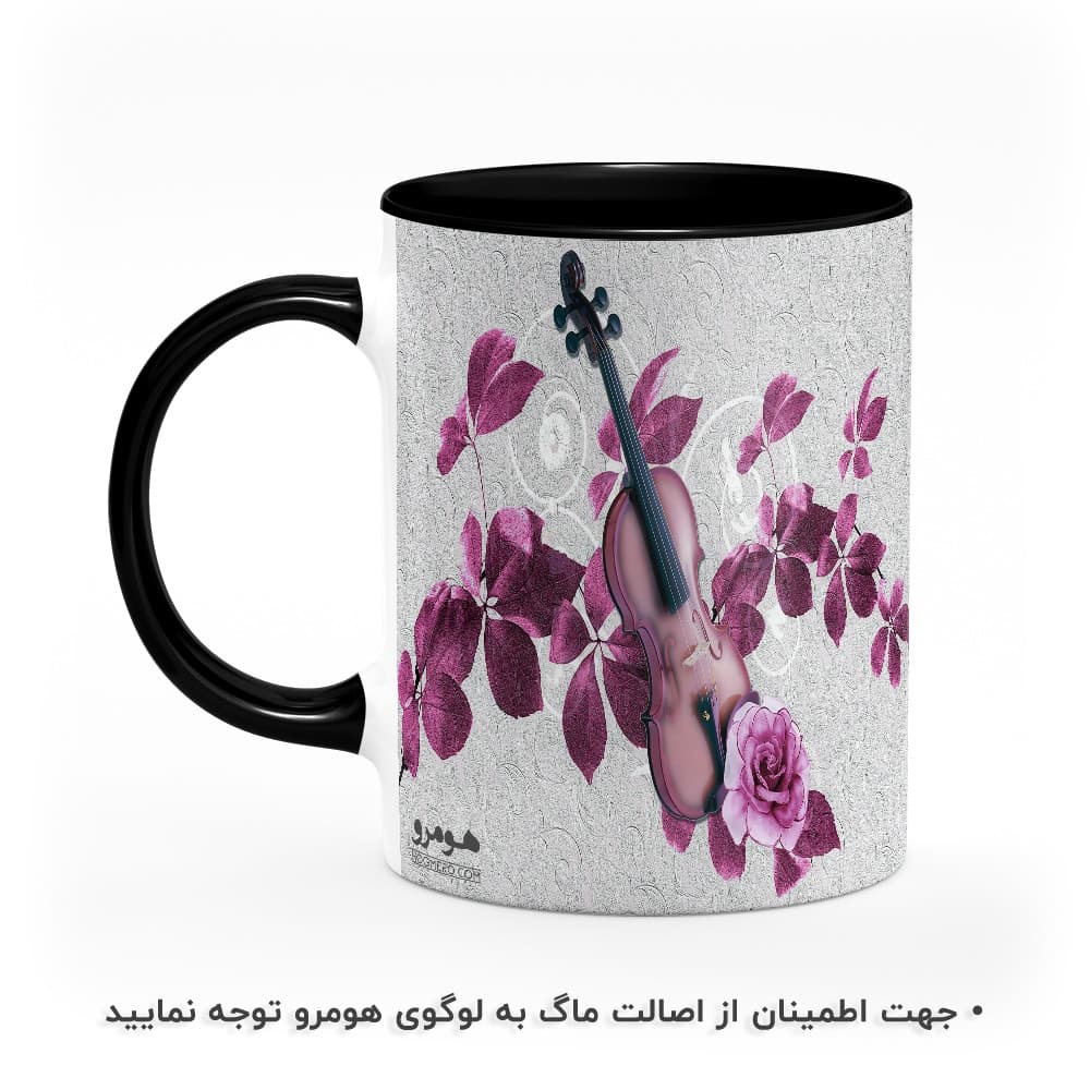 ماگ طرح گل و برگ مدل MG8840 — تصویر ۳