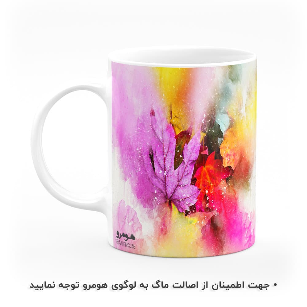 ماگ طرح گل و برگ مدل MG8841 — تصویر ۳