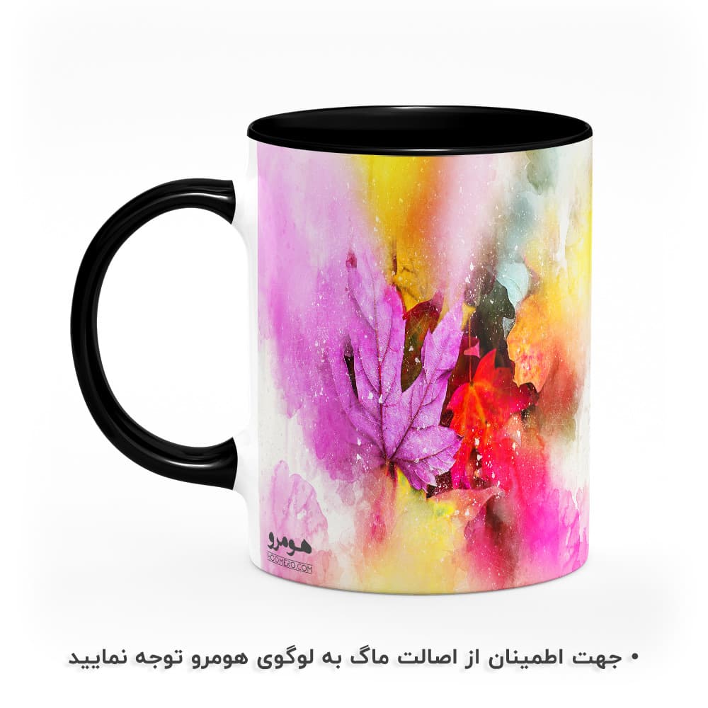 ماگ طرح گل و برگ مدل MG8841 — تصویر ۲