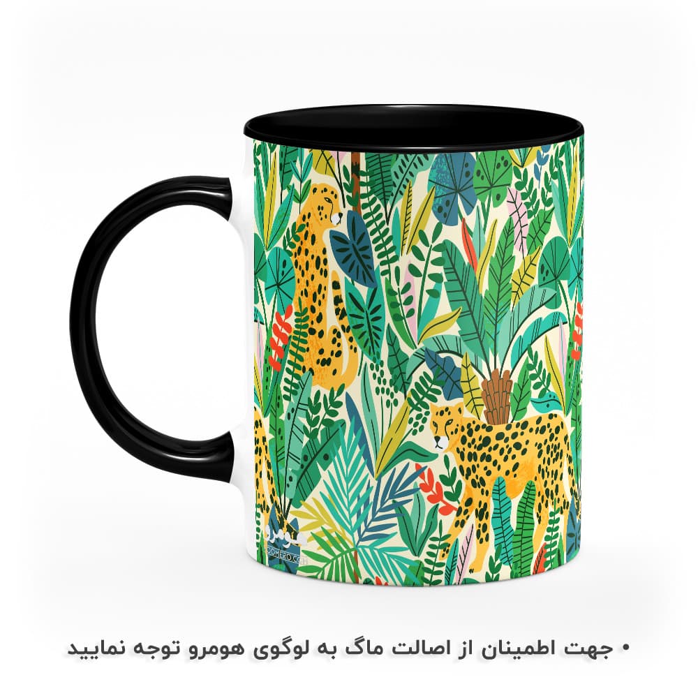 ماگ طرح گل و برگ مدل MG8844 — تصویر ۳