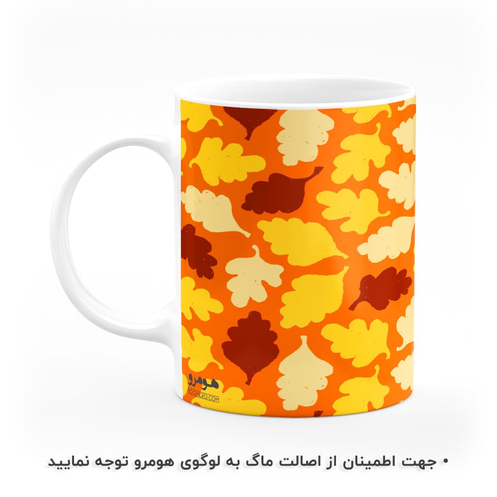 ماگ طرح گل و برگ مدل MG8825 — تصویر ۲