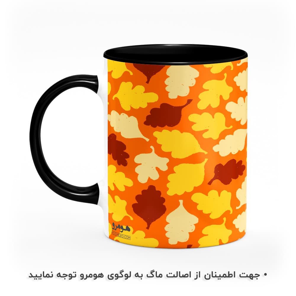 ماگ طرح گل و برگ مدل MG8825 — تصویر ۳