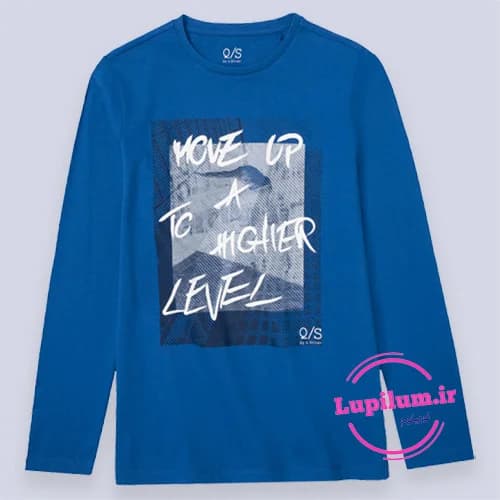 بلوز نخی پسرانه آبی HIGHER LEVEL
