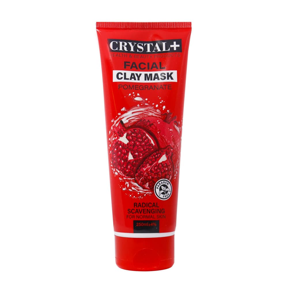 ماسک صورت پوست معمولی کریستال پلاس حاوی عصاره انار 250 میلی لیتر