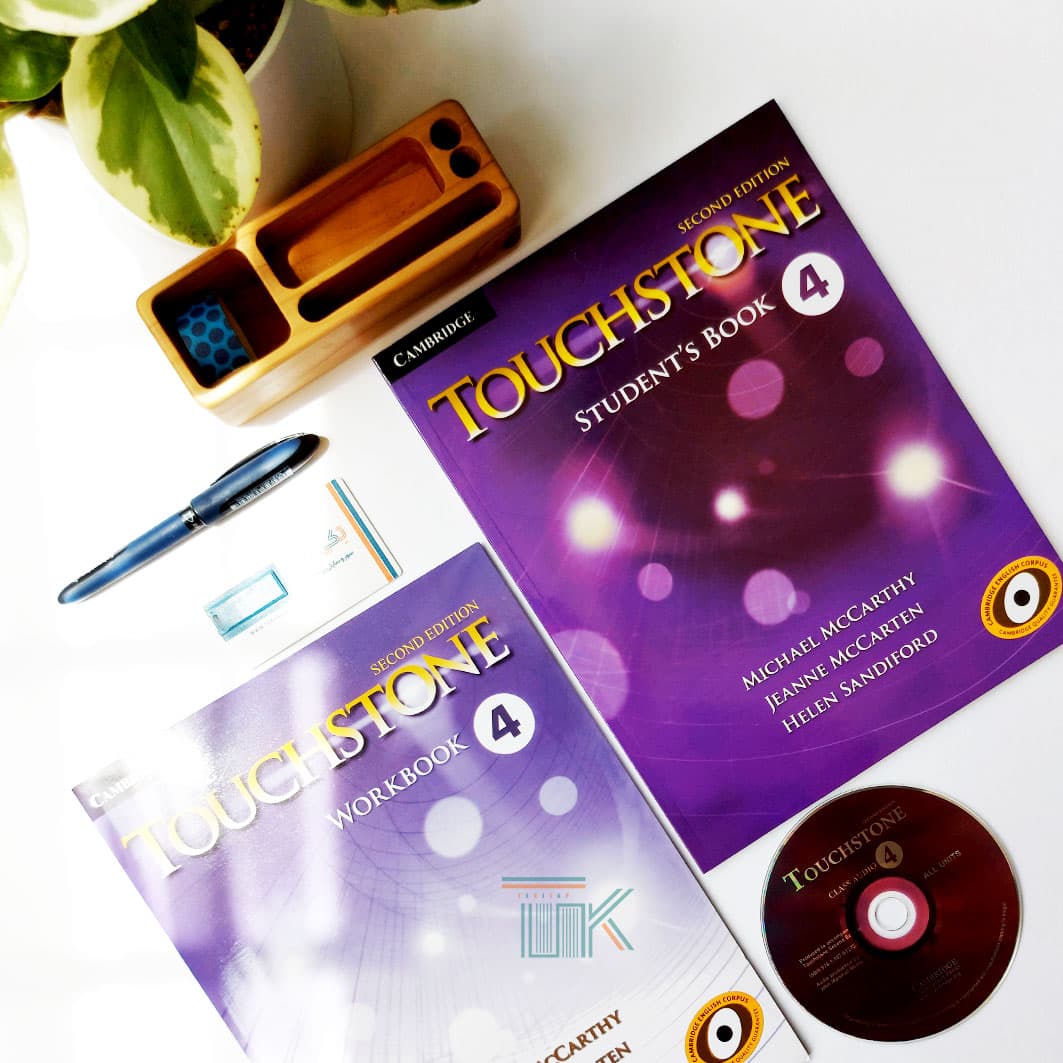 کتاب Touchstone 4 (SB+WB+Audio) 2nd Edition | کتاب تاچ استون 4 ویرایش دوم سایز بزرگ (رحلی)