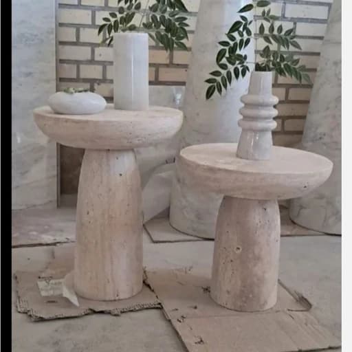 عسلی سنگی تروارتن دو عدد مبلمان فرنا مدل 1133121