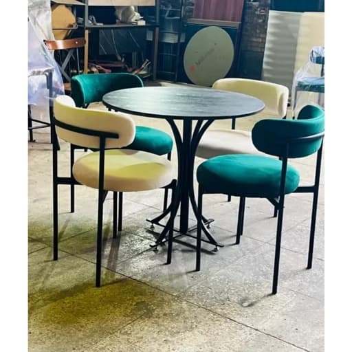 ست ناهارخوری فلزی چهارنفره مدل تدی مبلمان فرنا مدل 1126659