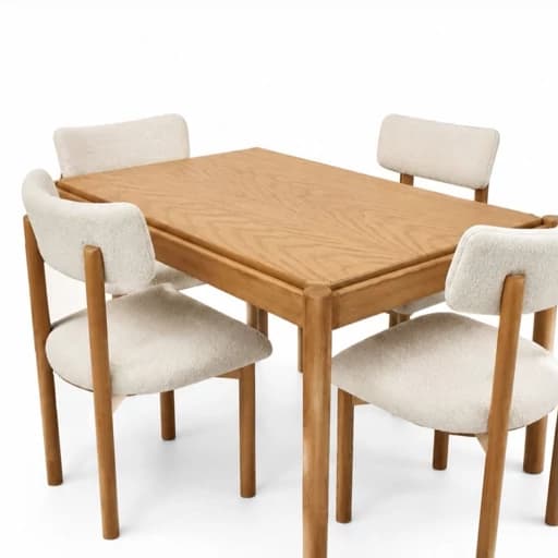 میز غذا خوری 4 نفره لوله ای مبلمان فرنا مدل 1126654