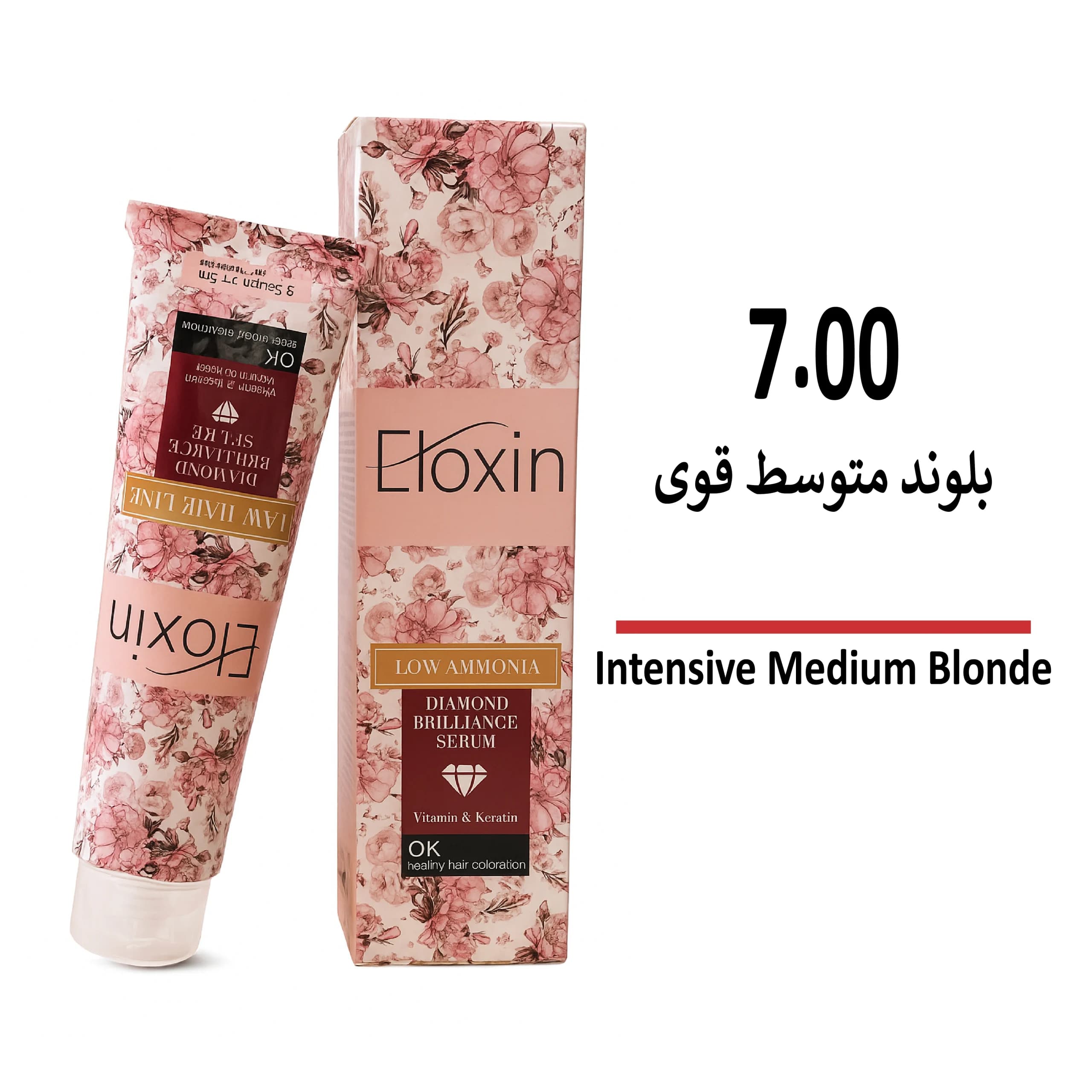 رنگ مو الوکسین 7/00 بلوند متوسط قوی حجم 120 میل