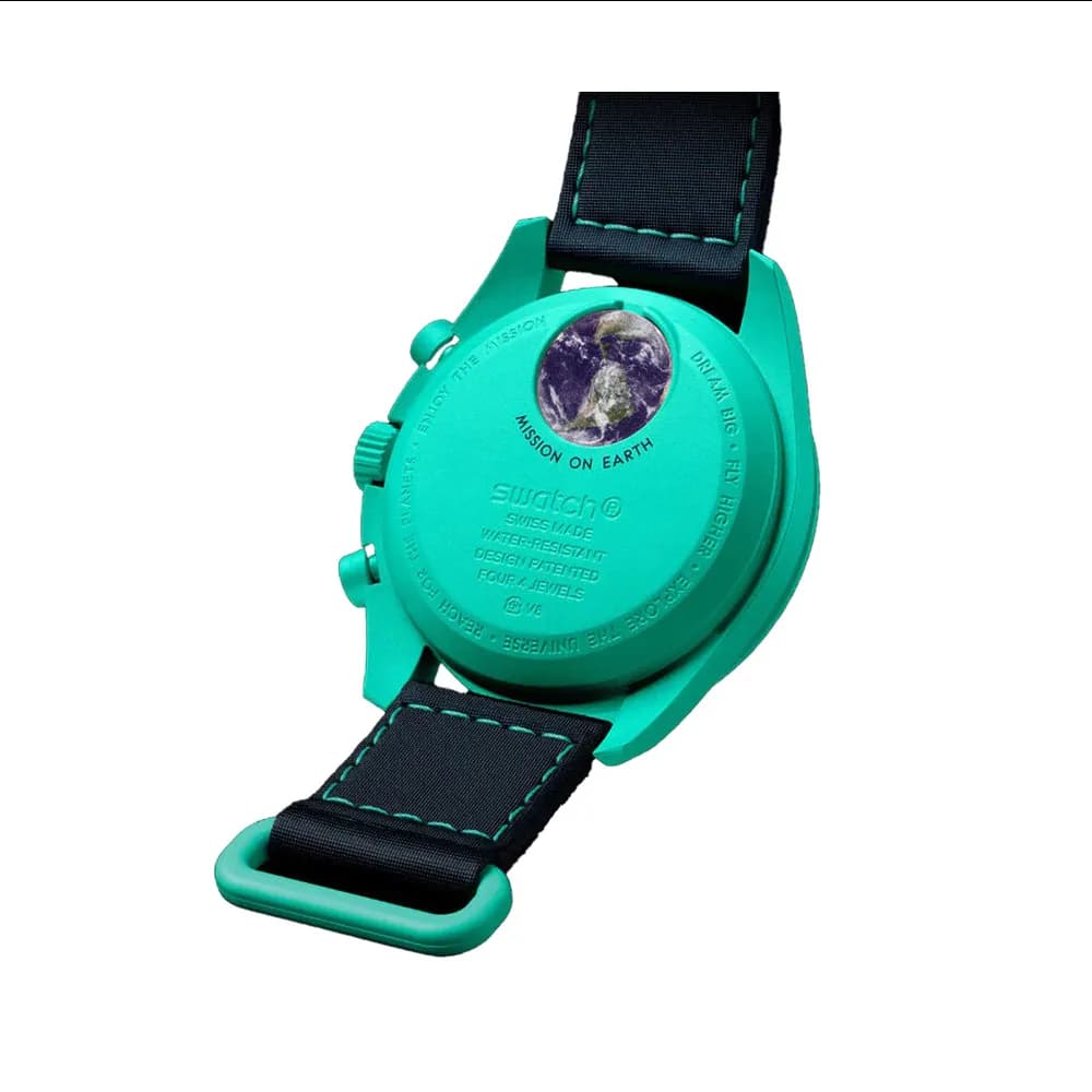 ساعت امگا سواچ زمین OMEGA SWATCH EARTH – POLAR LIGHTS — تصویر ۲